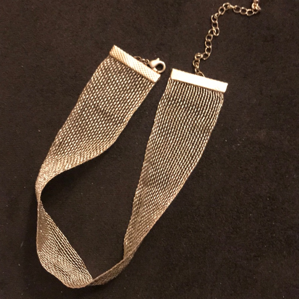 gold mesh choker